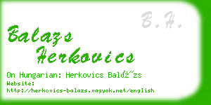 balazs herkovics business card